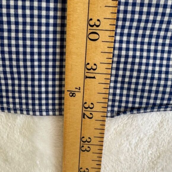 Ralph Lauren Men's SZ L Blue & White Check SS Button Down Shirt Red RL Logo NWOT - Picture 8 of 9